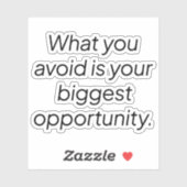 Ce que vous évitez le sticker Vinyl Coupé Personna (Feuille)