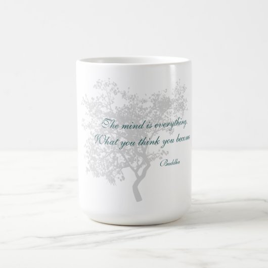 Ce que vous pensez vous devenez citation - tasses (Centre)