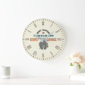 Ce qui se passe dans le Garage reste horloge mural (Maison)