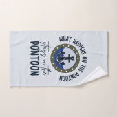 Ce qui se passe sur le ponton reste sur le ponton (Serviette à main)