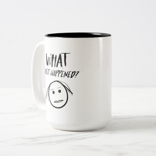 Ce qui vient d'arriver Mug (Devant gauche)