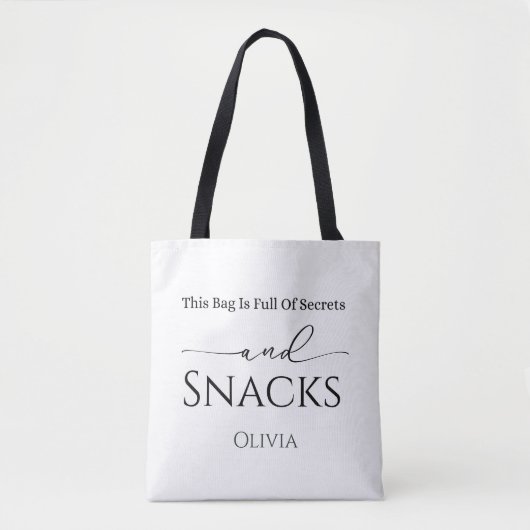 Ce Sac Est Plein De Secrets Et Snacks Drôle (Devant)