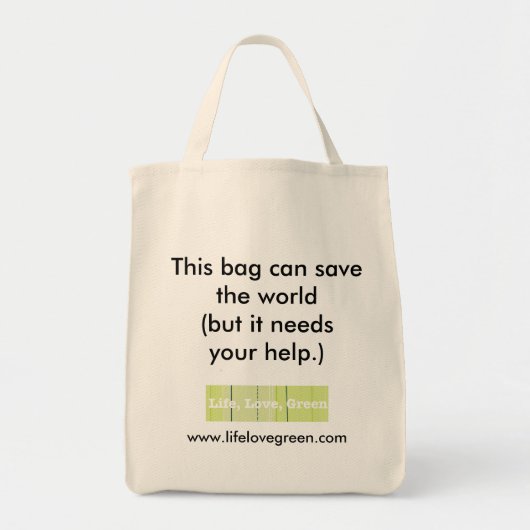Ce sac peut sauver le monde… (Devant)