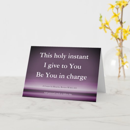 Ce Saint Instant Un Cours En Carte Miracles (Fleur jaune)