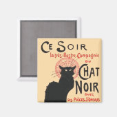 Ce Soir Le Chat Noir, Théophile Steinlen Magneet (Voorkant / Achterkant)