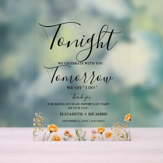 Ce soir, nous célébrons le dîner de répétition mar (Neutre)