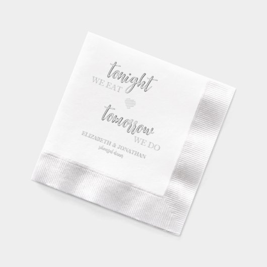 Ce Soir, Nous Mangeons, Demain, Nous Dînons De Rép (Gauche)