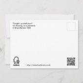 "Ce soir, vous brûlerez !" Carte simple (Dos)