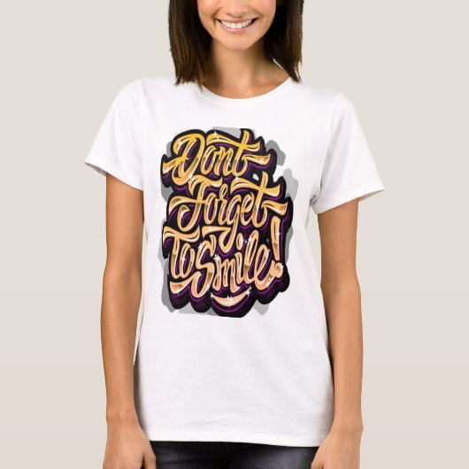 Ce t-shirt basique présente une coupe décontractée (Devant)