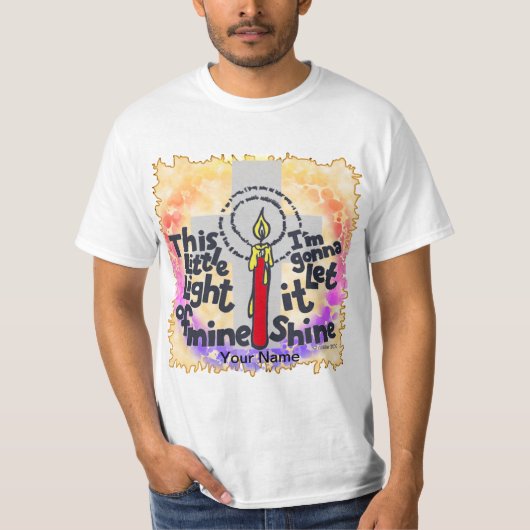 Ce t-shirt chrétien This Little Light (Devant)