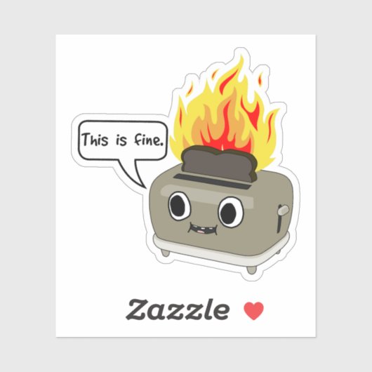 Ce toast est fin Sticker (Feuille)