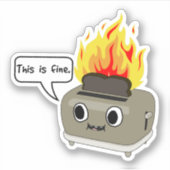Ce toast est fin Sticker (Devant)