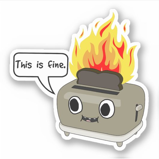 Ce toast est fin Sticker (Devant)