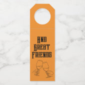 "Ce vin se marie bien..." Étiquettes pour bouteill (Dos)