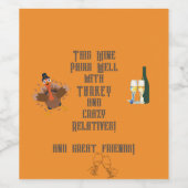 "Ce vin se marie bien..." Étiquettes pour bouteill (Étiquettes simples)