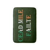 Cead Mile Failte overlay op Ierse vlag bmt Badmat (Voorkant Verticaal)