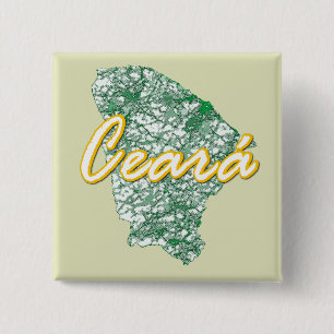 Ceara Vierkante Button 5,1 Cm