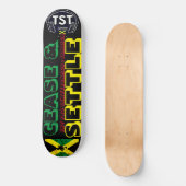 CEASE AND SETTLE 8 1/4" Skateboard Dek (Voorkant)
