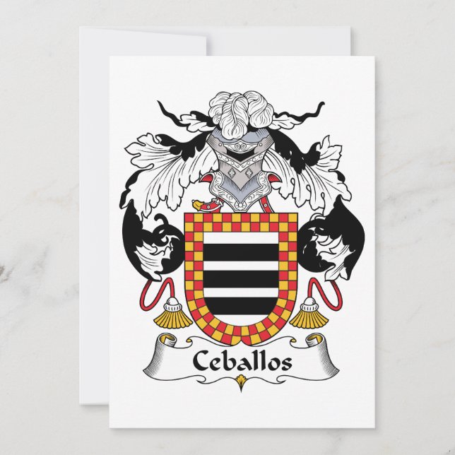 Ceballos Family Crest (Voorkant)
