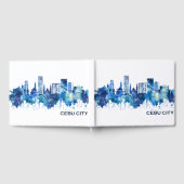 Cebu City Filippijnen Skyline Blue Gastenboek (Volledig)