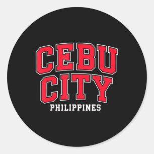 Cebu City Ph Pinoy Filipijnen Filippijnse Mannen V Ronde Sticker