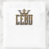 Cebu Royalty Rechthoekige Sticker (Tas)