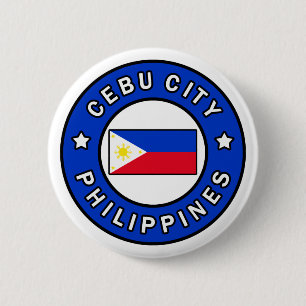 Cebu Stad Filipijnen Ronde Button 5,7 Cm