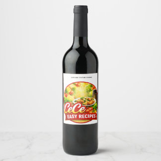 Cece Easy Recipes Product Labels Wijn Etiket