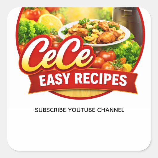 Cece Easy Recipes Stickers (Devant)