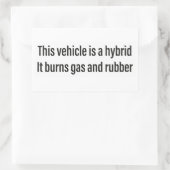 Ceci est un autocollant hybride qui brûle gaz et c (Sac)