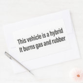 Ceci est un autocollant hybride qui brûle gaz et c (Enveloppe)