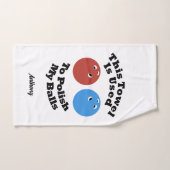 Ceci Est Utilisé Pour Polonais Mes Boules Fun Bowl (Serviette à main)