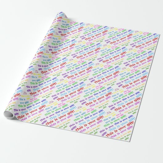 Ceci est votre cadeau – papier d'emballage (Déroulé)