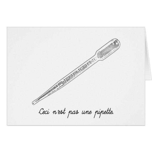 Ceci N'est Pas Une Pipette (Voorkant Horizontaal)