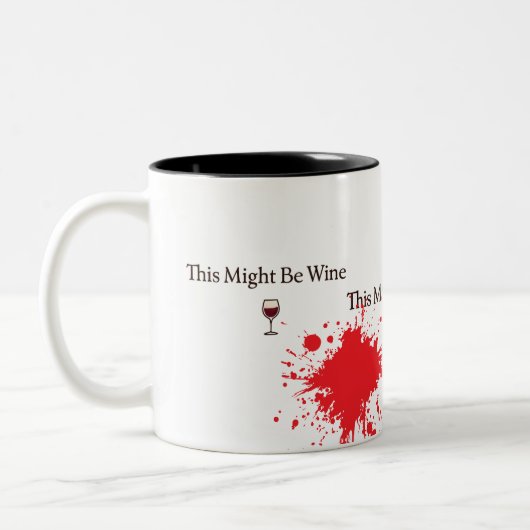 Ceci pourrait être du vin – Mug à café vintage amu (Gauche)