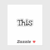 Ceci, Sticker pour scrapbook tendance esthétique (Feuille)