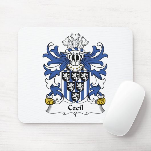 Cecil Family Crest Muismat (Met muis)