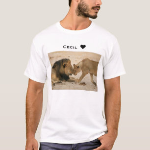 Cecil toont wat liefde leeuw & leeuwin t-shirt