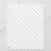 Cecilia : Faire-part de mariage traditionnelle (no (Dos)