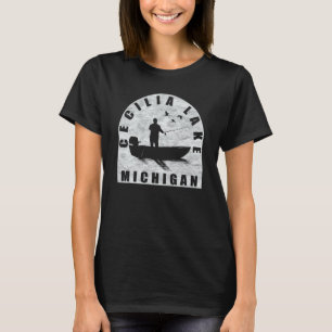 Cecilia Lake Vissen Michigan T-shirt