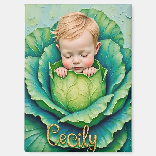 CECILY ~ Dans le patch de chou ~ Aimant (Recto)