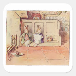 Cecily Parsley's Nursery Rhymes van Beatrix Potter Vierkante Sticker