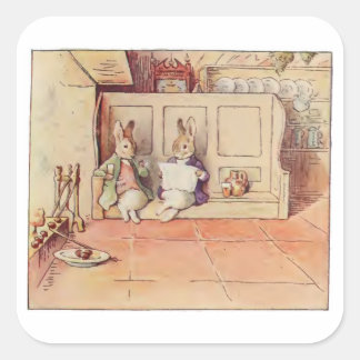 Cecily Parsley's Nursery Rhymes van Beatrix Potter Vierkante Sticker