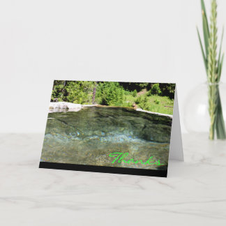 CEDA - Dank u ~ Weir Hot Springs Bedankkaart