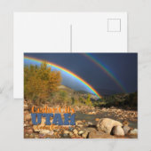 Cedar City Utah Briefkaart (Voorkant / Achterkant)