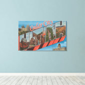 Cedar City, Utah - grote letterscènes Canvas Afdruk (Insitu (Houten vloer))