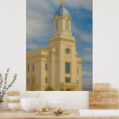Cedar City Utah Temple Painting™ LDS Poster (Cuisine)