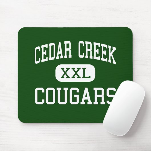Cedar Creek - Cougars - High - Ruston Louisiana Muismat (Met muis)