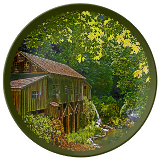 Cedar Creek Grist Mill Porselein Bord