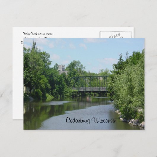 Cedar Creek Interurban Bridge Briefkaart (Voorkant / Achterkant)